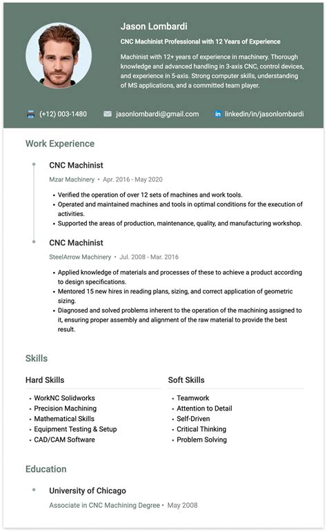 cnc machine operator resume pdf|cnc machinist resume sample.